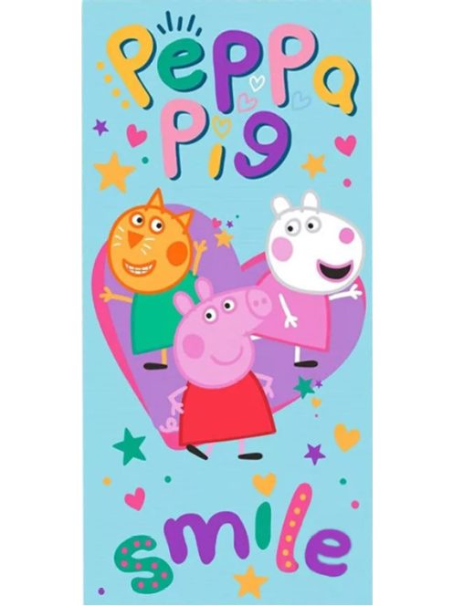 Peppa malac Smile fürdőlepedő, strandtörölköző 70x140 cm Nr4