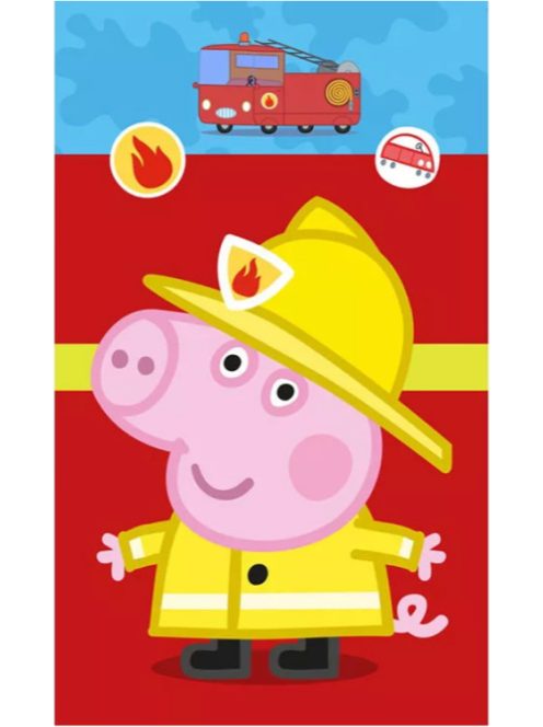 Peppa malac Fireman kéztörlő, arctörlő, törölköző 30x50 cm Nr7