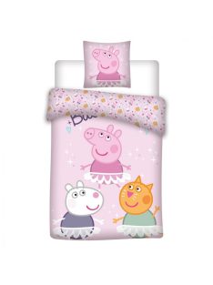   Peppa malac Dance ágyneműhuzat 140×200 cm, 63×63 cm microfibre /microfiber