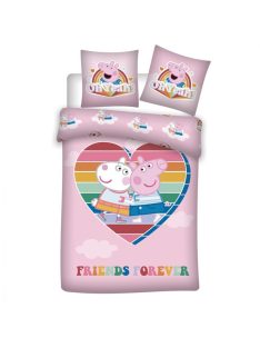   Peppa malac Love ágyneműhuzat 140×200 cm, 63×63 cm microfibre /microfiber