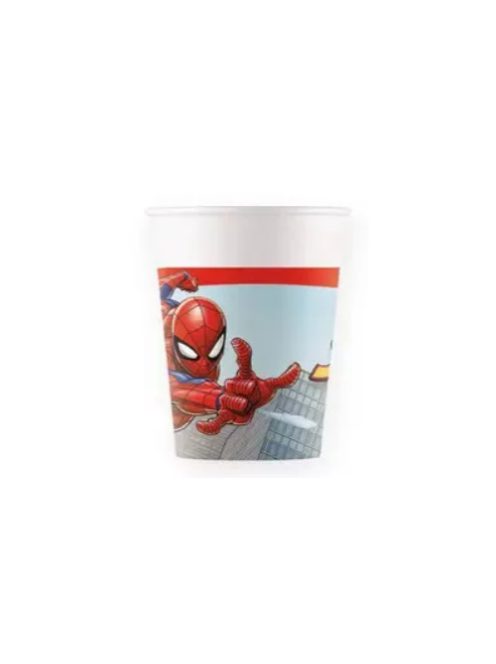 Pókember Crime Fighter papír pohár 8 DARABOS 200 ml FSC