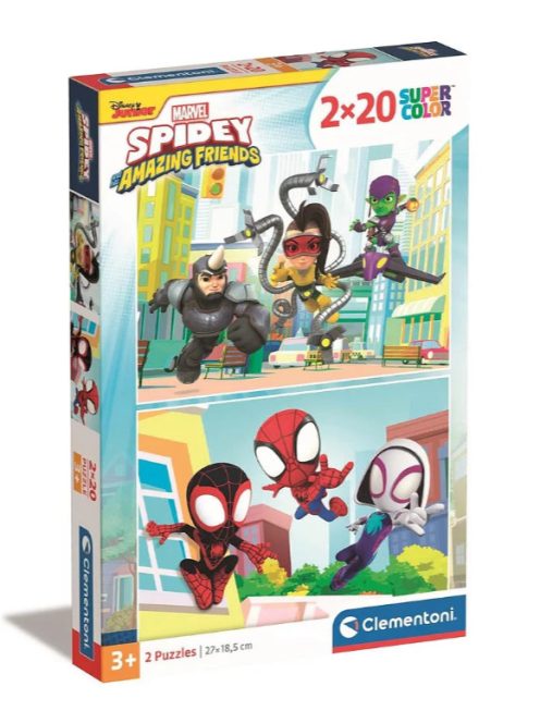 Pókember Spidey 2x20 db-os puzzle 2x20 db-os puzzle Clementoni