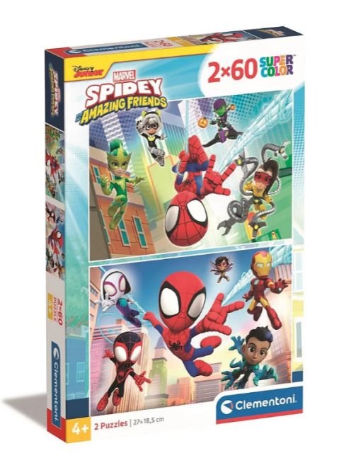 Pókember Spidey 2x60 db-os puzzle Clementoni