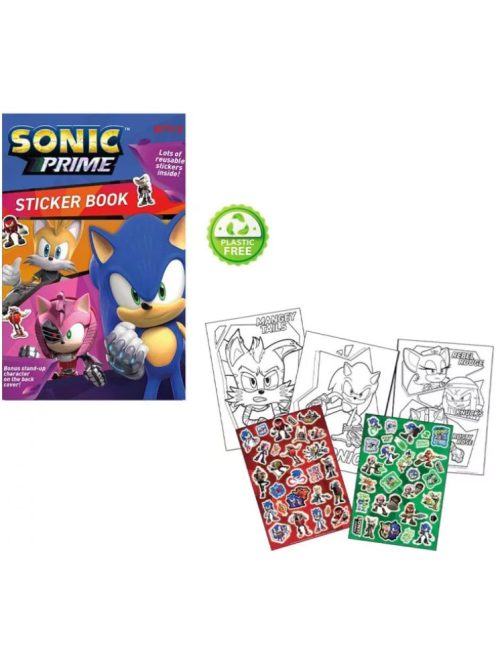 Sonic a sündisznó Prime színező + matrica szett