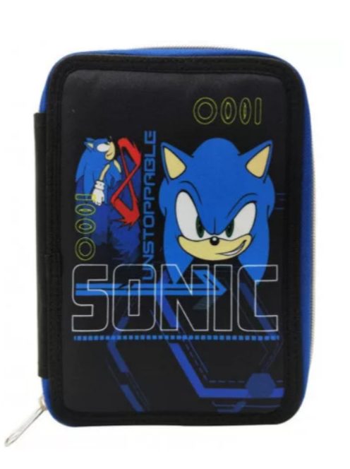 Sonic, a sündisznó tolltartó töltött 2 emeletes Nr2