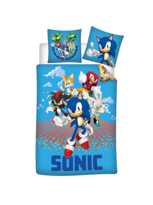 Sonic a sündisznó Race ágyneműhuzat 140×200 cm, 63×63 cm microfibre /microfiber Nr1