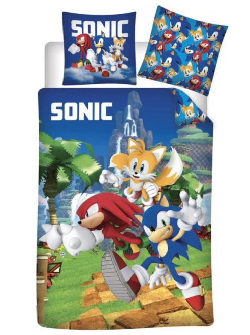 Sonic a sündisznó Speedy Dreams ágyneműhuzat 140×200 cm, 63×63 cm microfibre /microfiber Nr3