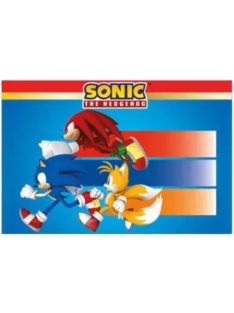   Sonic a sündisznó Sega Party műanyag asztalterítő 120x180 cm