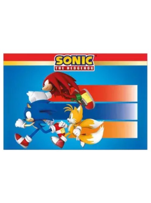 Sonic a sündisznó Sega Party műanyag asztalterítő 120x180 cm