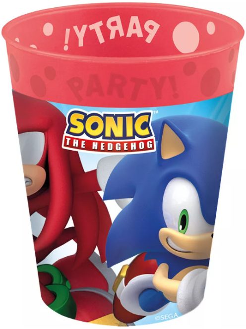 Sonic a sündisznó Sega micro prémium műanyag pohár 250 ml