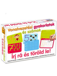   Vonalvezetési gyakorlatok és számok Írj rá és töröld le!